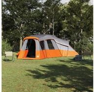 vidaXL Gruppenzelt vidaXL Familienzelt 20 Personen Grau und Orange Taft...