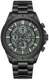 Police Quarzuhr PEWGI0054004, Herrenuhr Urban Chronograph Schwarz