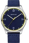 Bering Quarzuhr Bering 18342-507 Herrenuhr Ocean Ultra Slim #tide 42mm 3ATM...