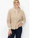 Brax Strickjacke Style ANN Cosy Alpaka: Strickjacke im Wollmix beige XS (34)