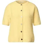 STREET ONE Strickjacke gelb,Casual,Polyester,Unifarben,Rundhals,Kurzarm,Regular...