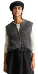Marc O'Polo DENIM Strickweste aus Baumwolle-Schurwolle-Viskose-Mix grau XXS (32)