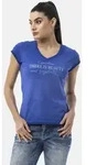 Cipo & Baxx T-Shirt WT396 mit Frontprint blau L (40)