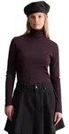 Marc O'Polo DENIM Langarmshirt aus softem Ripp-Jersey rot XXS (32)