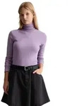Marc O'Polo DENIM Langarmshirt aus softem Ripp-Jersey lila XXS (32)