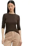 Marc O'Polo Langarmshirt aus TENCEL&trade; Modal-Stretch braun XXS (32)