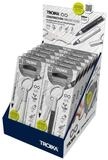 TROIKA Schreibger&auml;teetui CD157 Schl&uuml;sselring/Etui Chrom