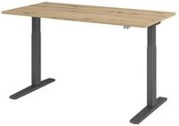 HAMMERBACHER Schreibtisch Upper Desk, elektrisch h&ouml;henverstellbar bis 120 cm,