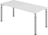 HAMMERBACHER Schreibtisch Schreibtisch 180x80cm Grau/Silber