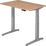 HAMMERBACHER Schreibtisch Sitz-Steh-Schreibtisch elektrisch 120x80cm...