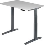 HAMMERBACHER Schreibtisch Sitz-Steh-Schreibtisch elektrisch 120x80cm...