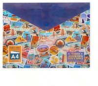 Legami Federm&auml;ppchen Fold & Order Dokumentenmappe A4 Travel Stickers, LEGAMI