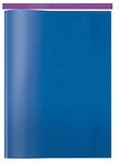 HERMA Schulheft Herma Heftumschla A4, blau-transparent, aus Polypropylen