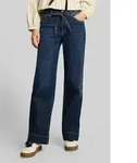 TOM TAILOR Denim Weite Jeans Jeanshosen TTEMILY WIDE Jeans mit Bindeg&uuml;rtel blau XS
