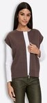 heine Strickjacke Strickweste &Auml;rmellos Feinstrick, Milano-Ripp