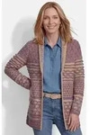 GOLDNER Strickjacke Kurzgr&ouml;&szlig;e: Jacquardstrickjacke mit Schalkragen