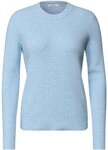 CECIL Langarmshirt blau,Casual,Baumwolle,Strukturiert,Rundhals,Langarm,Casual...