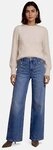 Zero Strickpullover Damen mit Stehkragen (1-tlg) Struktur