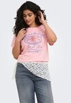 ONLY CARMAKOMA Kurzarmshirt CARINES LIFE S/S O-NECK REG FIT TEE JRS