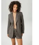 Aniston CASUAL Longblazer im dezenten karo-Dessin braun|grau 36 EU