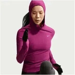Nike Laufshirt W NK TF SWIFT HOODED LS TOP mit Rundhalsausschnitt,...