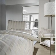 Curt Bauer Bettw&auml;sche Mako-Brokat-Damast Como beige 135 cm x 200 cm, Bettbezug