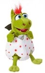 Living Puppets Handpuppe Living Puppets Handpuppe klein Gregor Drachenbaby im Ei