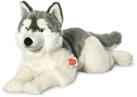 Teddy Hermann&reg; Kuscheltier Husky liegend, 60 cm, zum Teil aus recyceltem Material