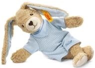 Steiff Kuscheltier Hoppel Hase, blau, Enth&auml;lt Bio-Baumwolle