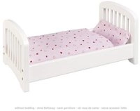 goki Puppenbett Puppenbett Weiss, Puppenm&ouml;bel Puppenstube Puppenhaus Puppenzubeh&ouml;r