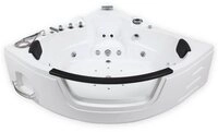HOME DELUXE Whirlpool-Badewanne LAGUNA - L 157 x 157 x 65 cm, mit verst&auml;rktem