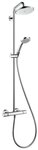 hansgrohe Duschsystem Croma Showerpipe, H&ouml;he 121.3 cm, 220 1jet EcoSmart mit