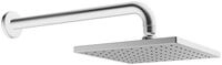 HANSA Kopfbrause Hansaviva, Brausekopf, Messing quadratisch 200 x 200 mm...