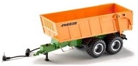Siku Spielfahrzeug-Anh&auml;nger - Tandem-Achs-Anh&auml;nger - orange/gr&uuml;n
