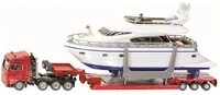 Siku Modellauto SIKU 1849 SUPER - Schwertransport mit Yacht, 1:87, ab 3 Jahre