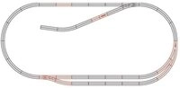 Roco Modelleisenbahn-Set H0 Roco geoLINE (mit Bettung) 61102 Erg&auml;nzungs-Set 1...