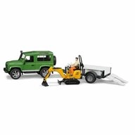 Bruder&reg; Spielzeug-Baumaschine Land Rover Defender Station Wagon mit JCB...