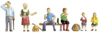 NOCH Modelleisenbahn-Figur H0 Figuren Wanderer 15872