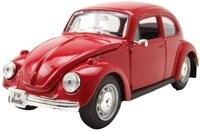 Maisto&reg; Modellauto VW K&auml;fer 1973 rot, Ma&szlig;stab 1:24