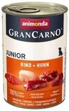 Animonda GranCarno Junior Rind + Huhn 400 g - 6 St&uuml;ck, Nassfutter f&uuml;r: Hund