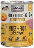 MAC'S Pute & Heidelbeeren f&uuml;r Hunde 800 g - 6 St&uuml;ck, Nassfutter f&uuml;r: Hund