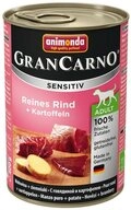 Animonda GranCarno Adult Sensitive reines Rind + Kartoffeln 400 g - 6 St&uuml;ck,