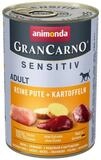 Animonda GranCarno Adult Sensitive reine Pute + Kartoffeln 400 g - 6 St&uuml;ck,