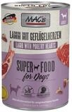 MAC'S Lamm & Gefl&uuml;gelherzen 400 g - 6 St&uuml;ck, Nassfutter f&uuml;r: Hund