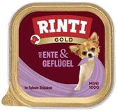 Rinti Gold Mini mit Ente & Gefl&uuml;gel 100 g - 16 St&uuml;ck, Nassfutter f&uuml;r: Hund