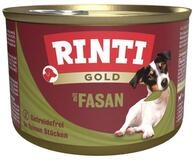 Rinti Gold mit Fasan 185 g - 12 St&uuml;ck, Nassfutter f&uuml;r: Hund