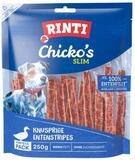 Rinti Chicko Slim Knusprige Entenstripes 250 g - 9 St&uuml;ck, Snack f&uuml;r: Hund