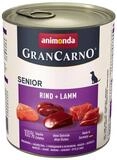 Animonda GranCarno Senior Rind + Lamm 800 g - 6 St&uuml;ck, Nassfutter f&uuml;r: Hund