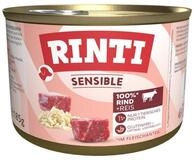 Rinti Sensible mit Rind + Reis 185 g - 12 St&uuml;ck, Nassfutter f&uuml;r: Hund