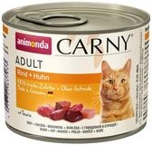 Animonda Carny Adult Rind + Huhn 200 g - 6 St&uuml;ck, Nassfutter f&uuml;r: Katze